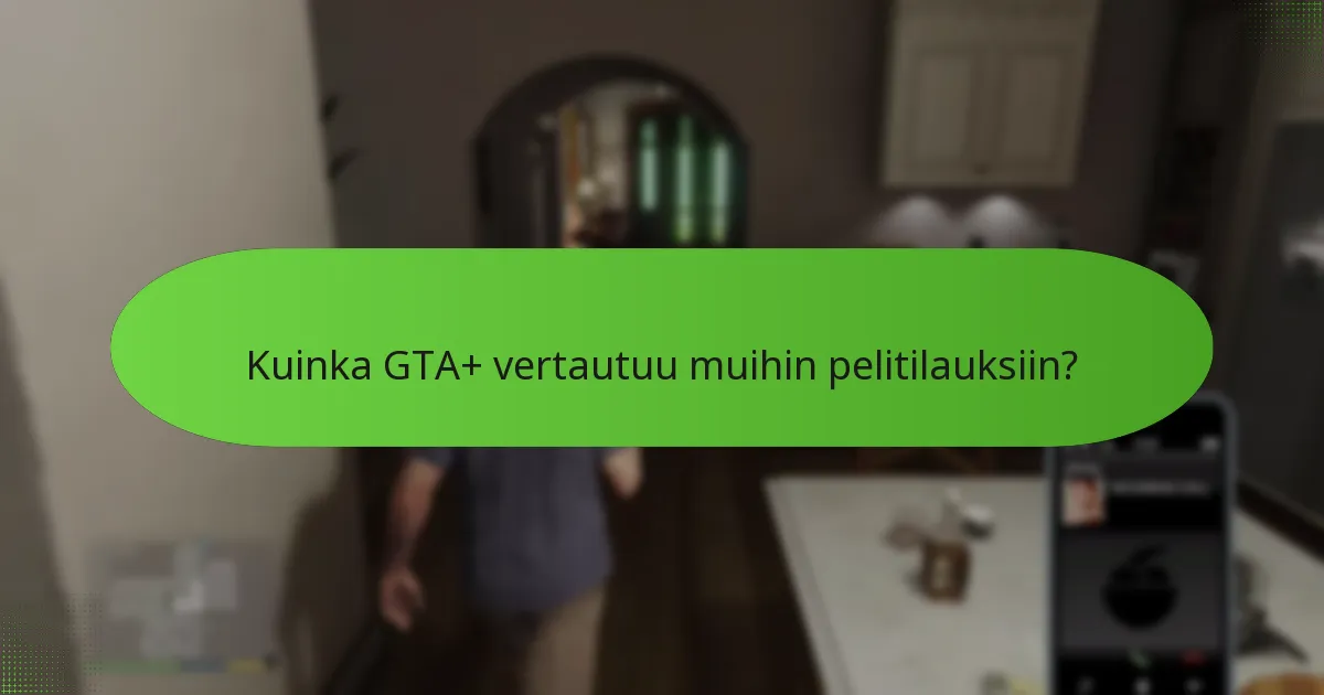 Millainen on GTA+:n hinnoittelurakenne?